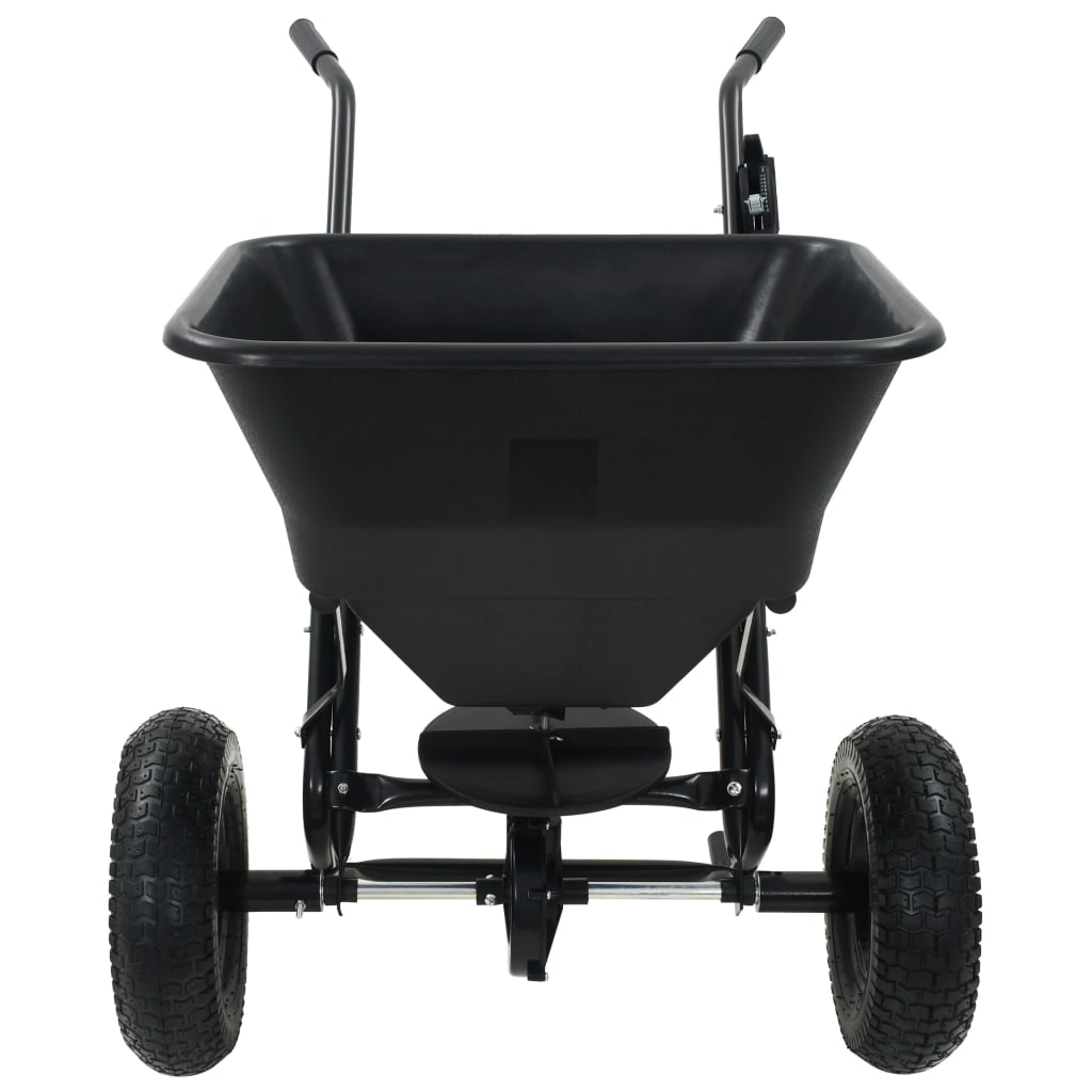 Carrito de mano esparcidor de sal pvc y acero 106x73x76 cm 45 l v5706 - Vetonek