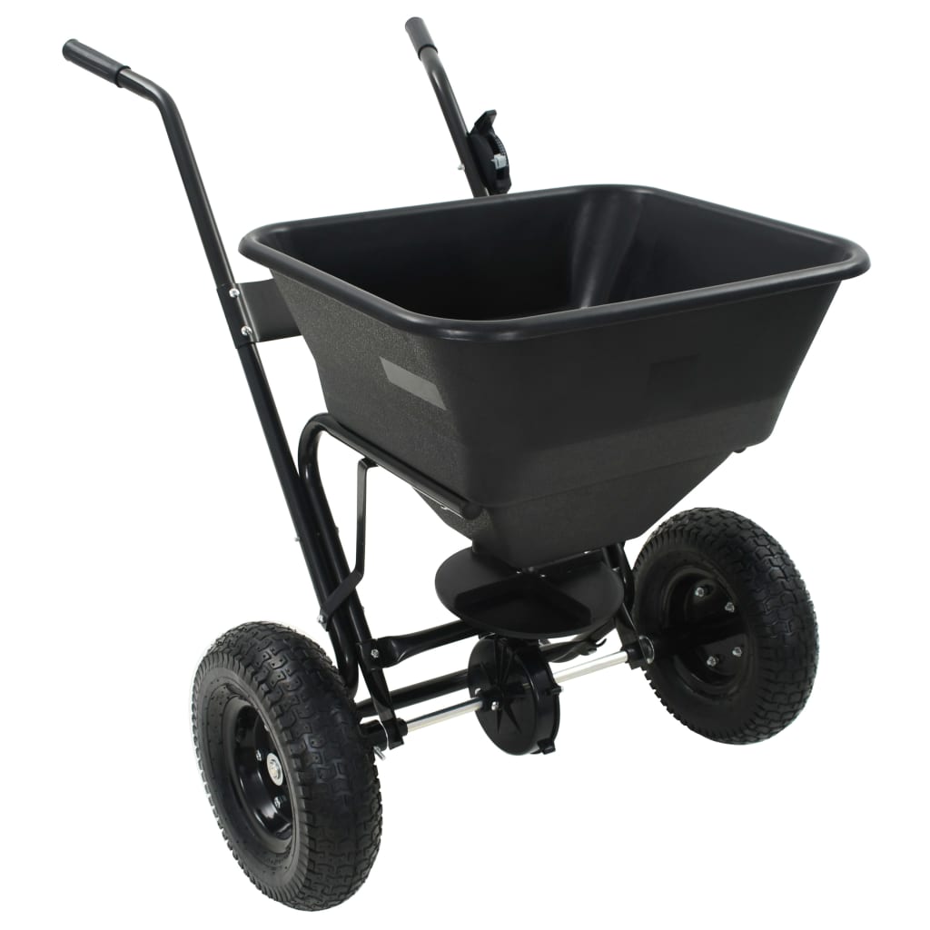 Carrito de mano esparcidor de sal pvc y acero 106x73x76 cm 45 l v5706 - Vetonek