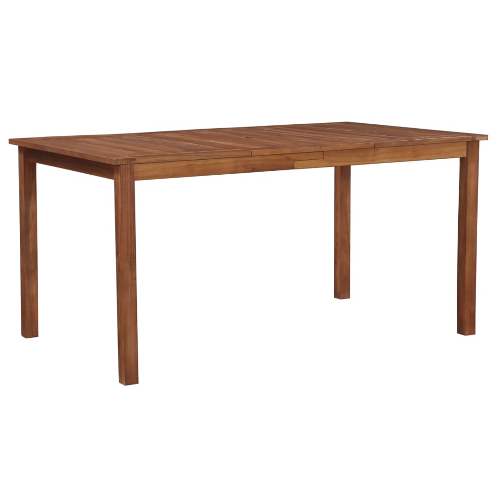 Vetonek Mesa de jardín madera maciza de acacia 150x90x74 cm