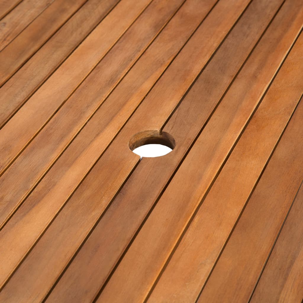 Mesa de jardín madera maciza de acacia 200x100x74 cm vidaXL