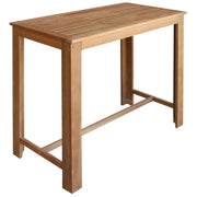 Vetonek Set mesa de bar y sillas 5 piezas de madera de acacia maciza