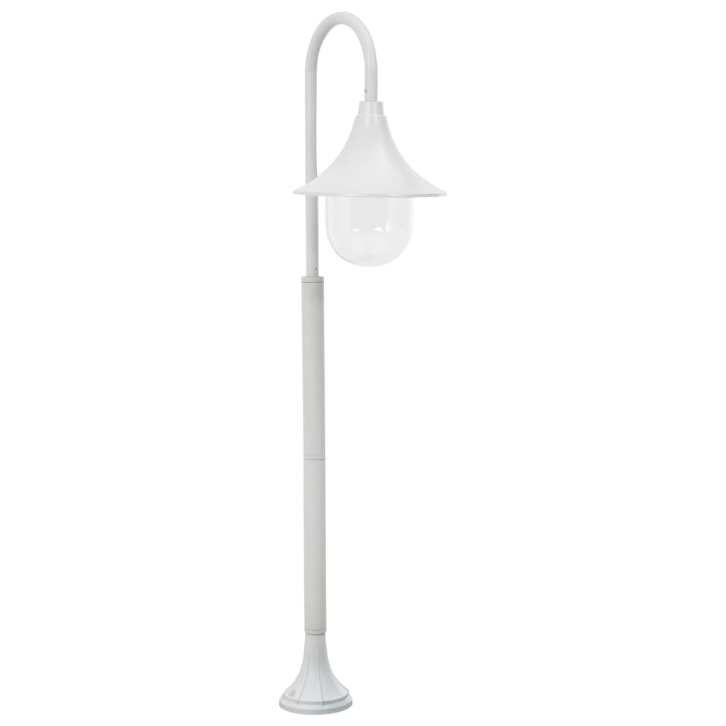 Vetonek Farola de jardín de aluminio blanca E27 120 cm 