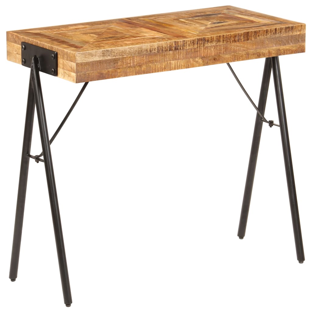 Vetonek Mesa consola de madera maciza de mango 80x40x75 cm