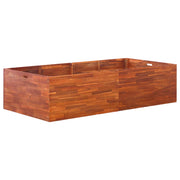 Parterre de fleurs en bois d'acacia 200x100x50 cm v4111 Vetonek