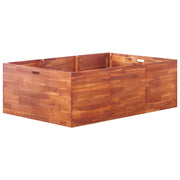 Parterre de fleurs en bois d'acacia 150x100x50 cm v4135 Vetonek
