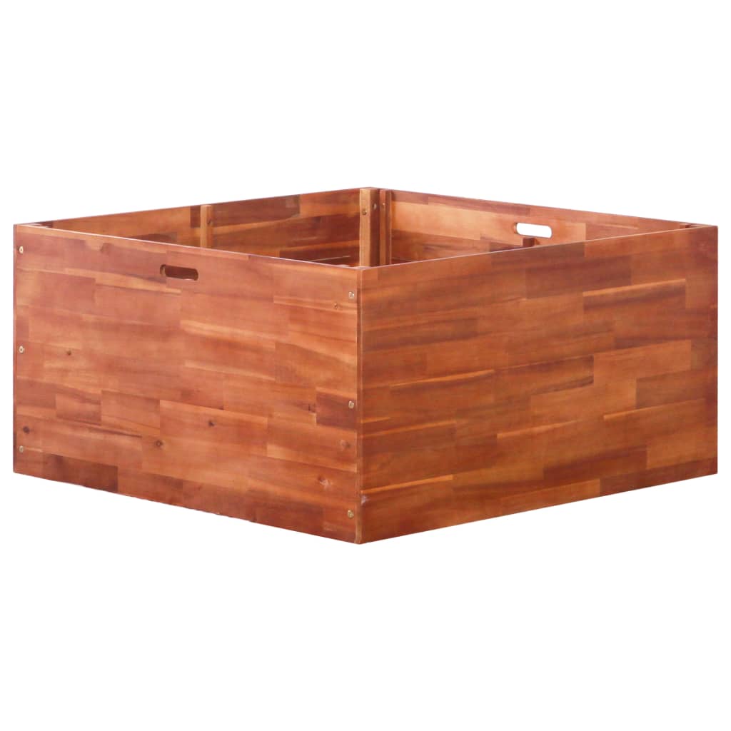 Parterre de fleurs en bois d'acacia 100x100x50 cm v4159 Vetonek