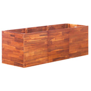 Parterre de fleurs en bois d'acacia 150x50x50 cm v4197 Vetonek