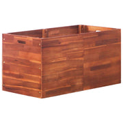 Parterre de fleurs en bois d'acacia 100x50x50 cm v4210 Vetonek
