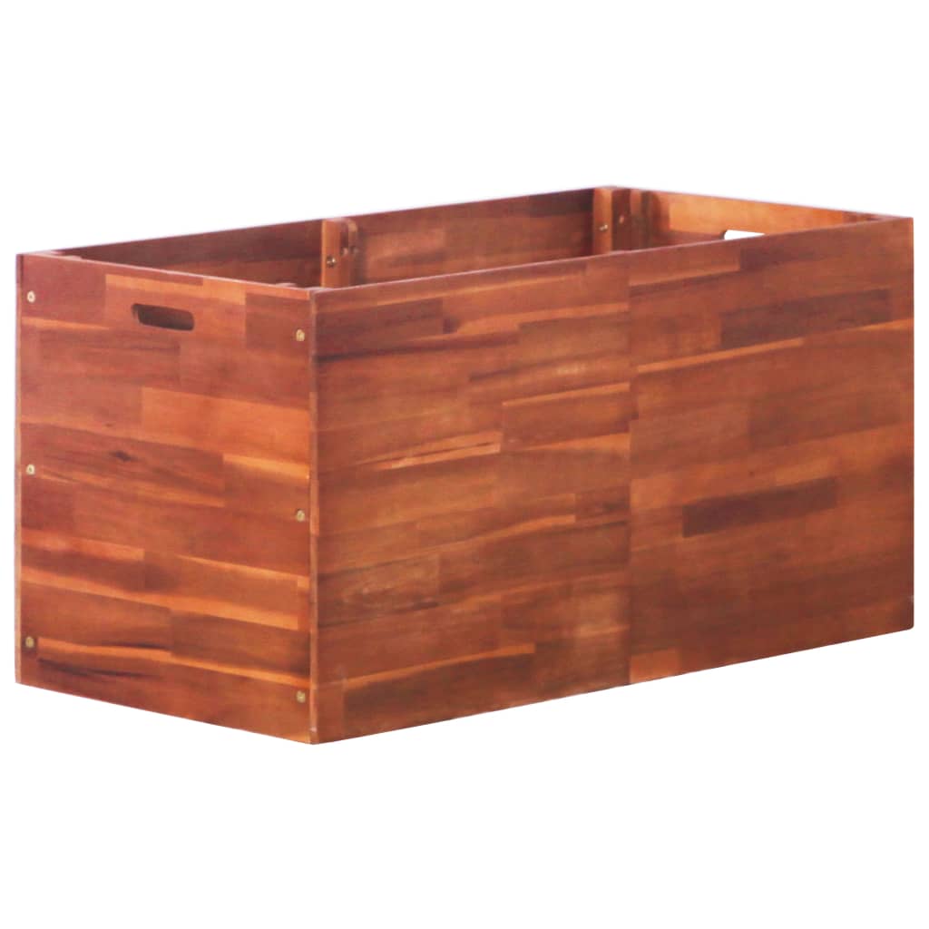 Parterre de fleurs en bois d'acacia 100x50x50 cm v4210 Vetonek