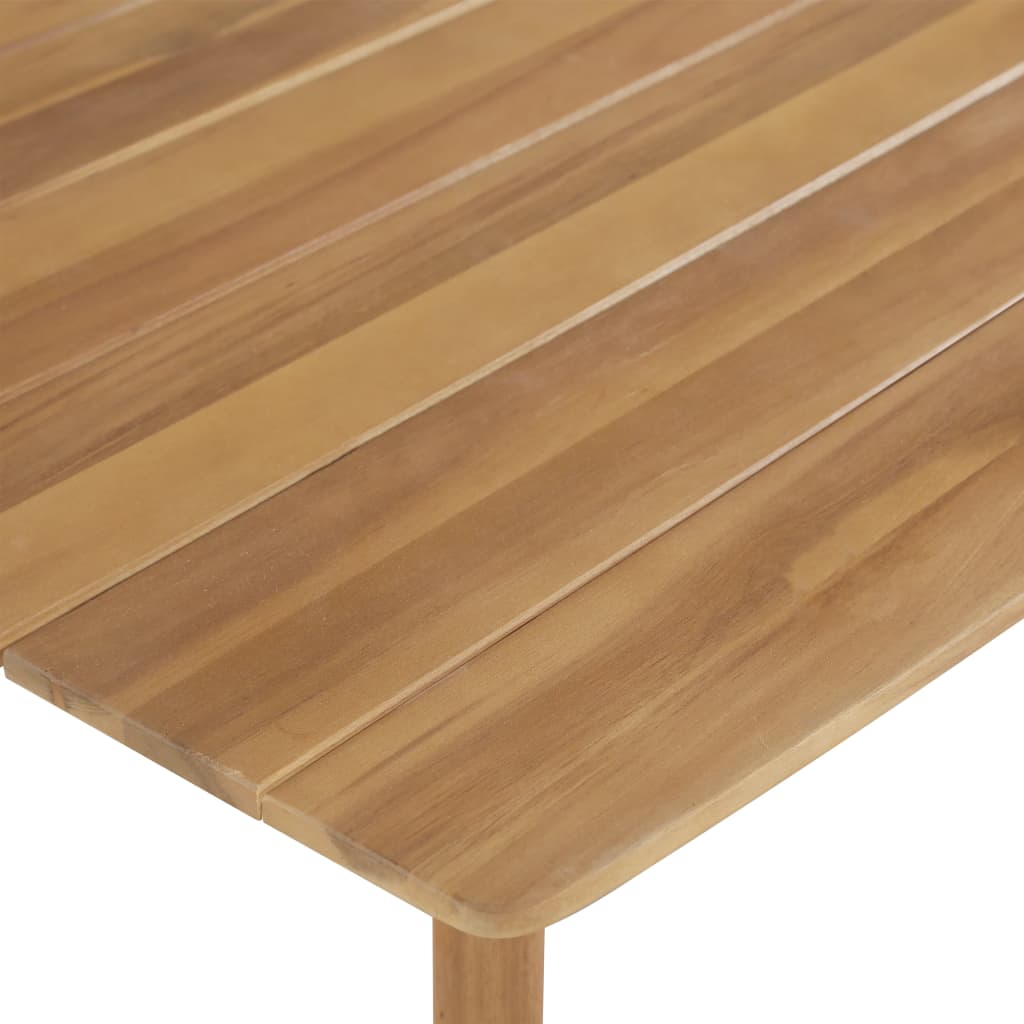 Tabella a barre in legno massello di acacia 60x60x105 cm