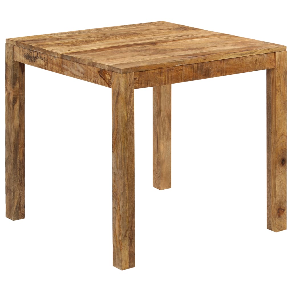 Vetonek Mesa de comedor de madera maciza de mango 82x80x76 cm