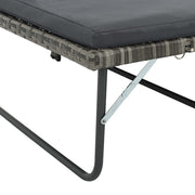 Conjunto de móveis de jardim 2 peças e almofadas rattan sintético cinza v1867 - Vetonek