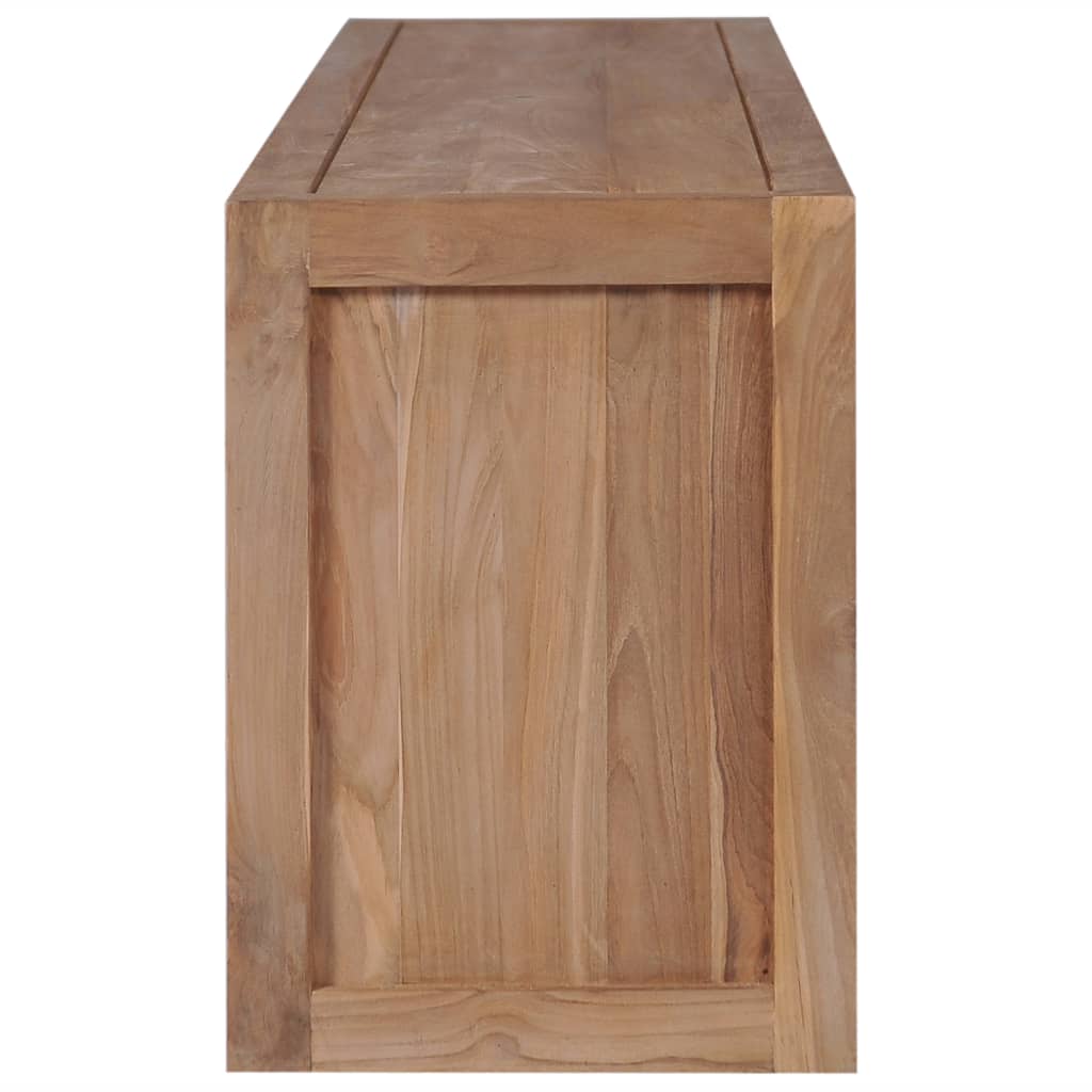 Mobili TV Teak in legno massiccio Finitura naturale 120x30x40 cm