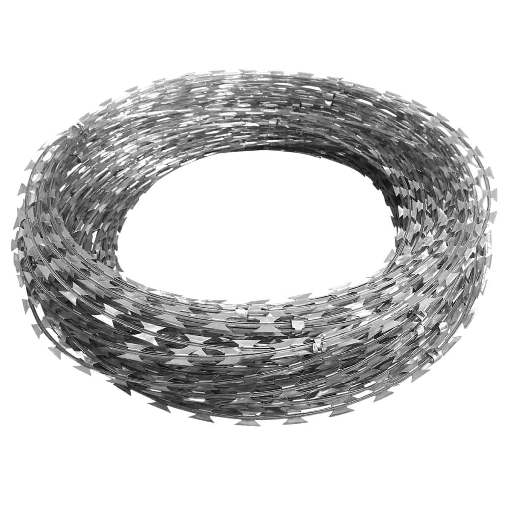 Alambre concertina con clips acero galvanizado 300 m