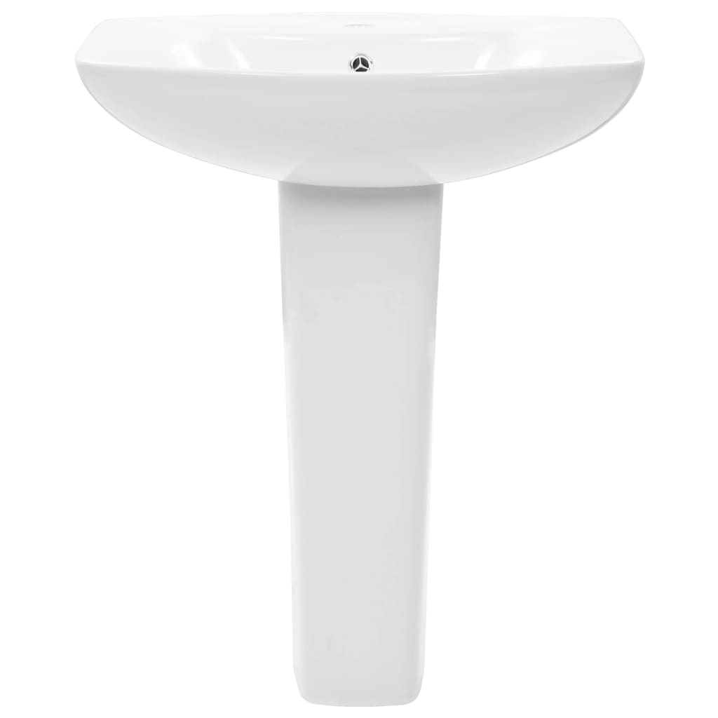 Lavabo de pie de cerámica blanco 650x520x200 mm - Vetonek