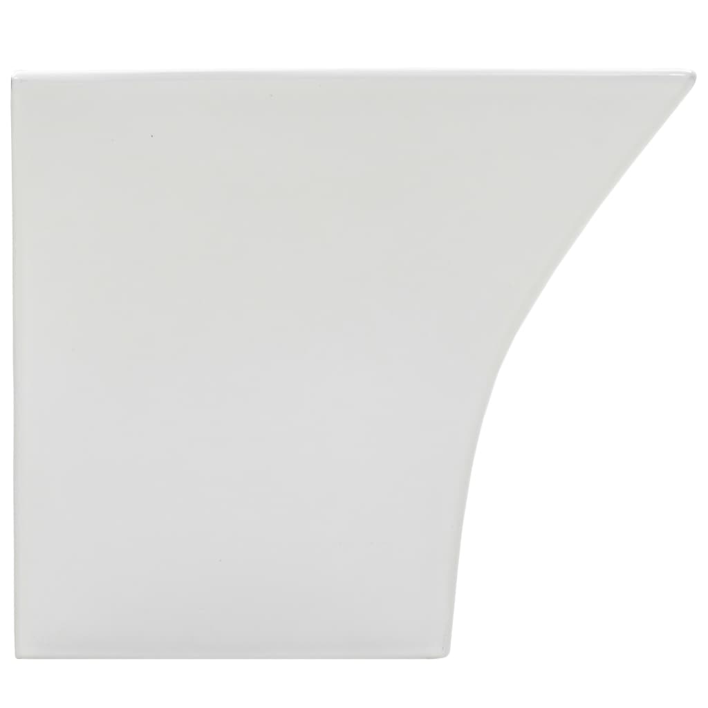 Lavabo de pared de cerámica blanco 500x450x410 mm vidaXL