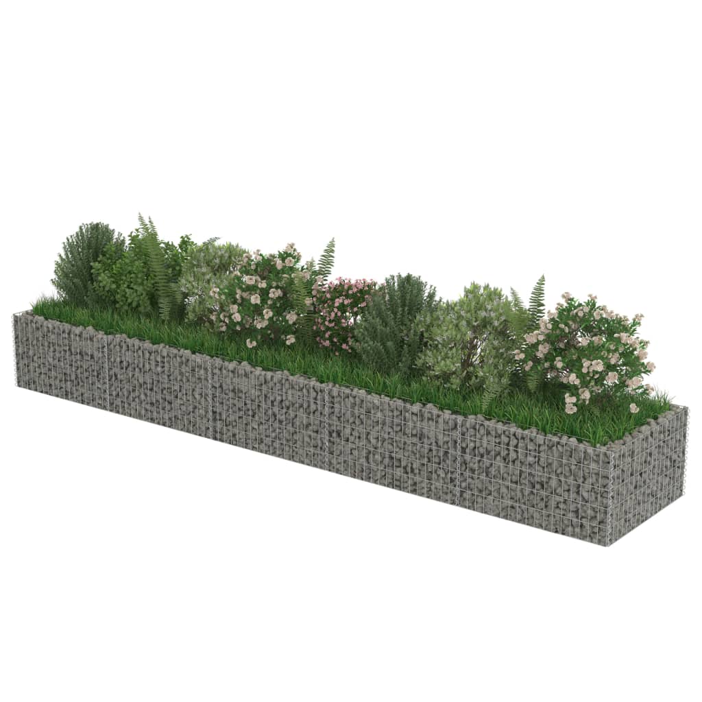 Arriate de gaviones de acero 450x90x50 cm v8180 Vetonek