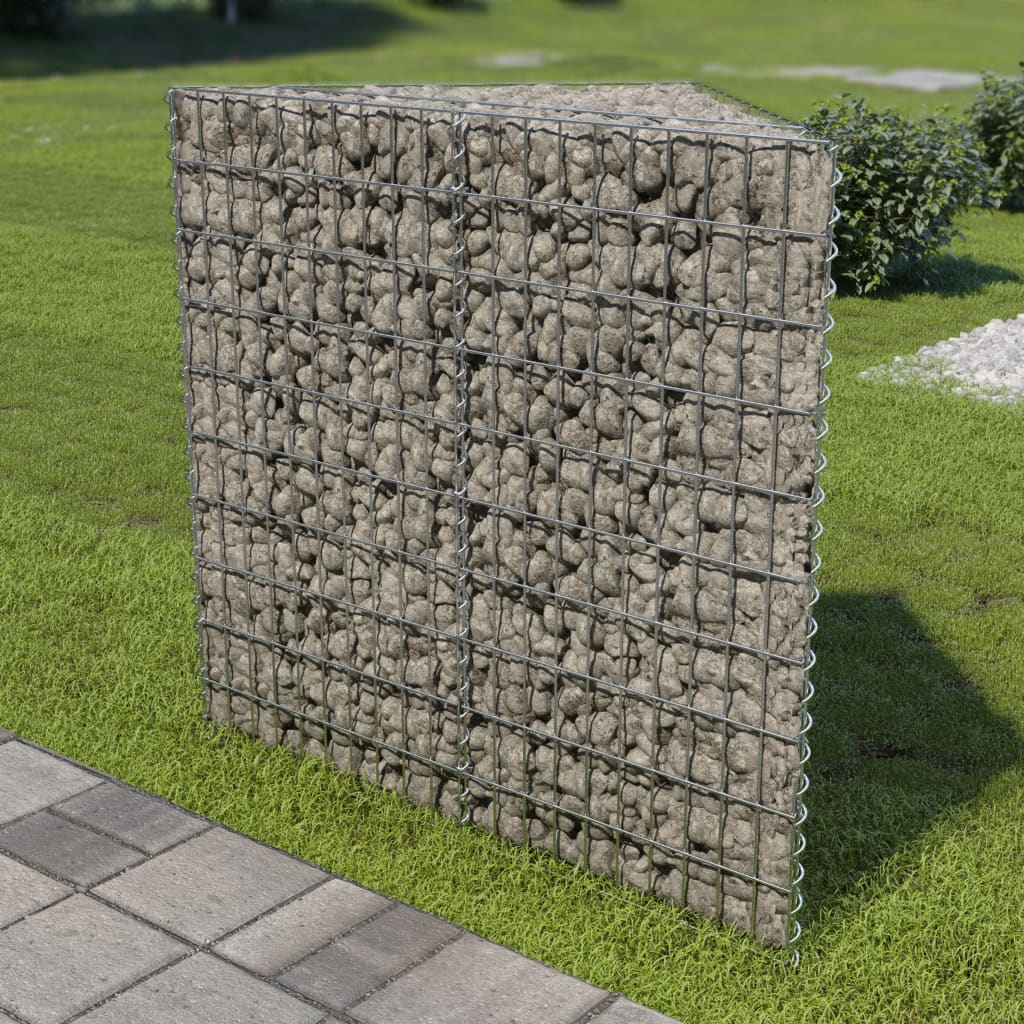 Vetonek jardinera de gaviones de acero galvanizado 75x75x100 cm