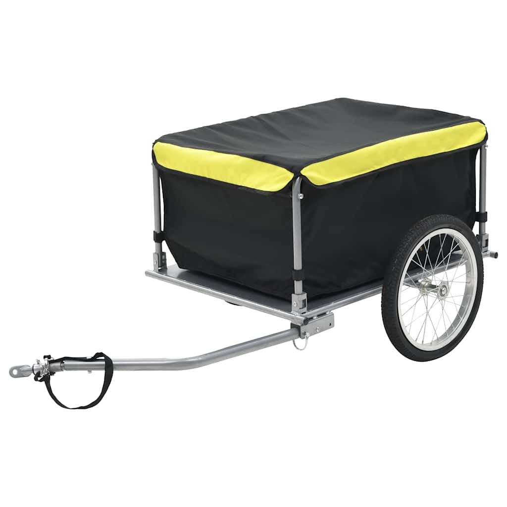 Vetonek Remolque para bicicletas negro y amarillo 65 kg