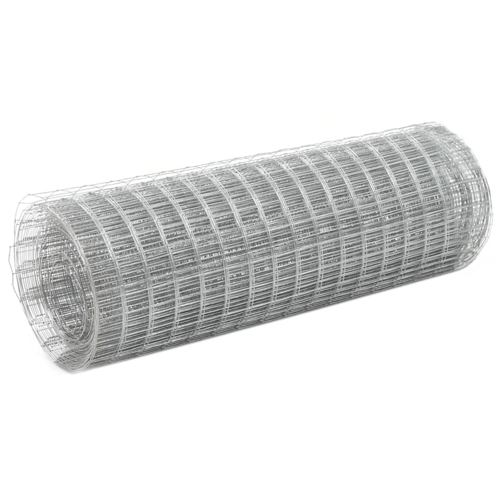 Vetonek Alambrada de gallinero acero galvanizado plateada 10x0,5 m