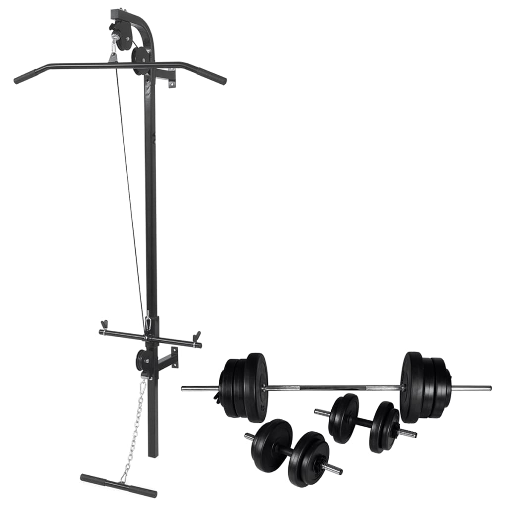 Vetonek Máquina musculación Power Tower con pesas y mancuernas 60,5 kg