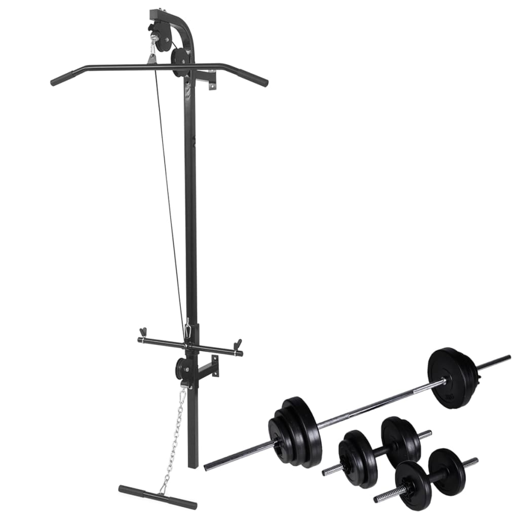 Vetonek Máquina musculación Power Tower con pesas y mancuernas 30,5 kg