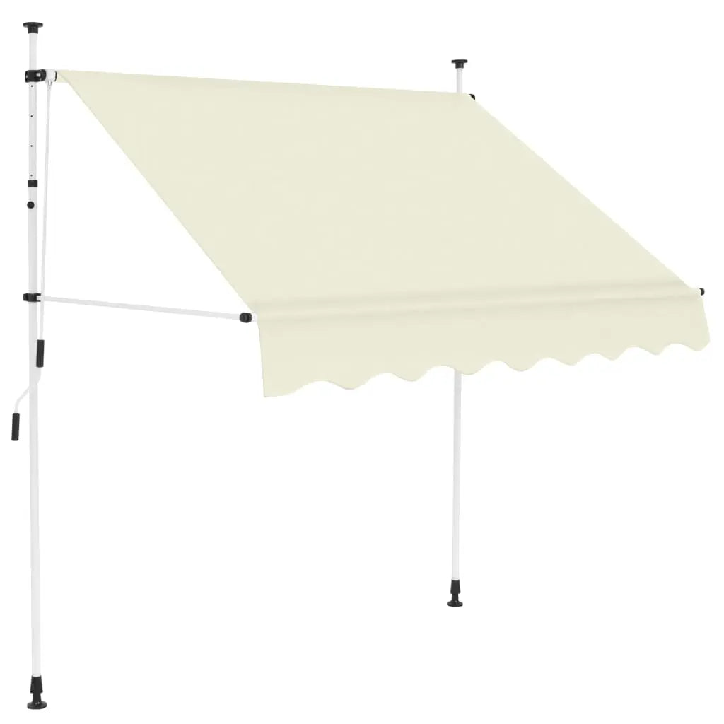 Vetonek Toldo retráctil de operación manual 150 cm crema