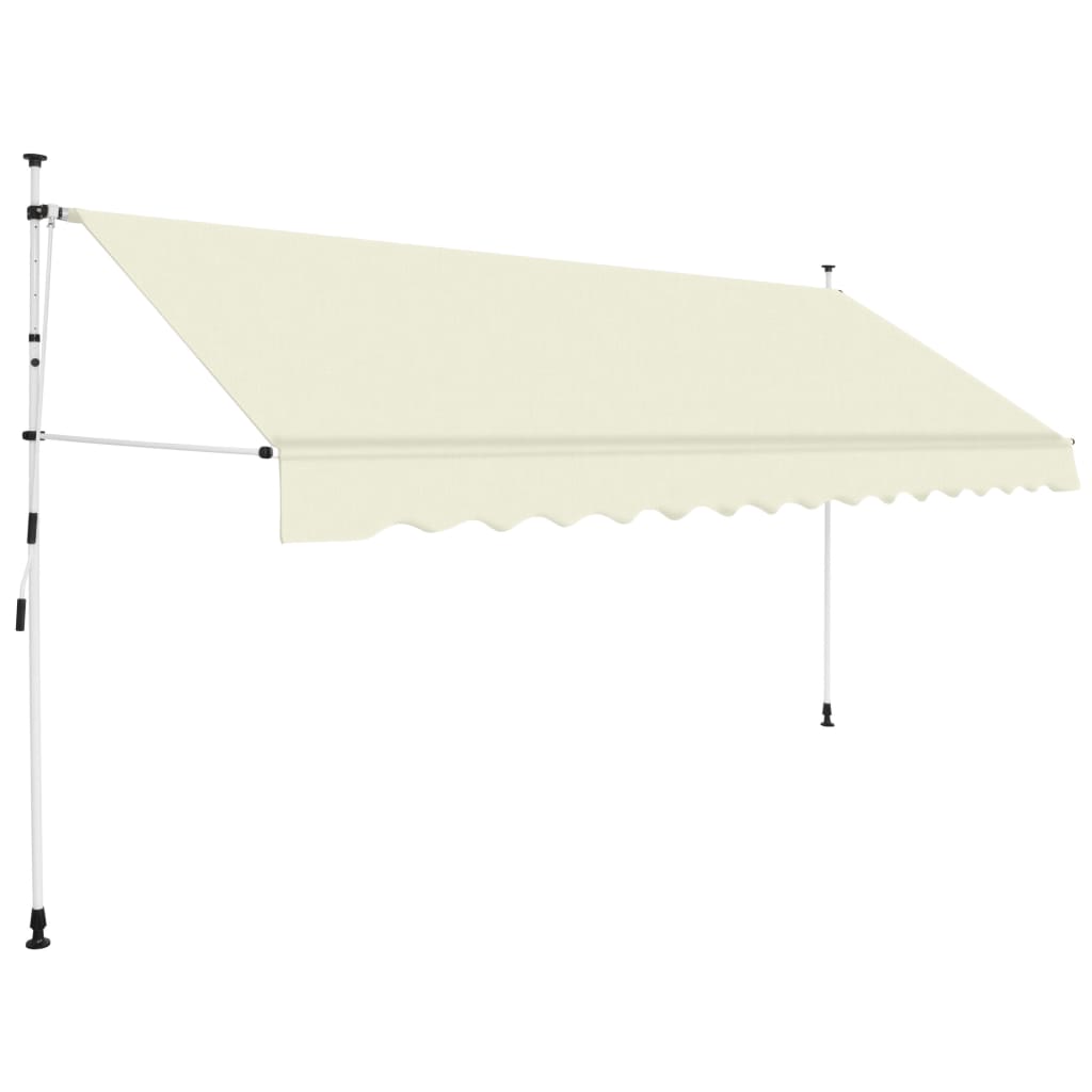 Vetonek Toldo retráctil de operación manual 400 cm crema