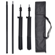 Kit estudio 3 telones fondo algodón estructura ajustable 3x6 m v4430 - Vetonek