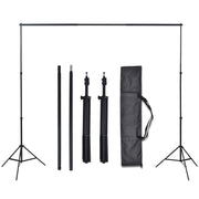 Kit estudio 3 telones fondo algodón estructura ajustable 3x6 m v4430 - Vetonek