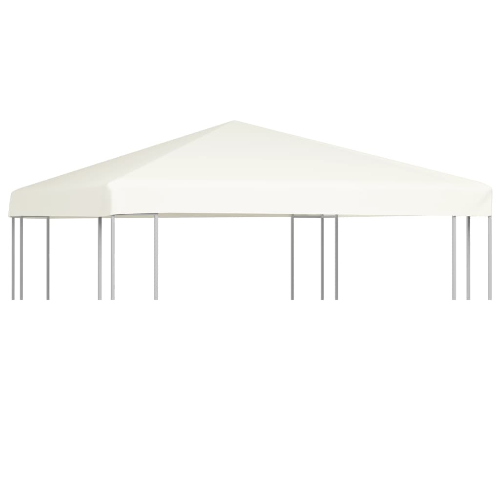 Cenador toldo 310 g/m² 3x3 m creme branco