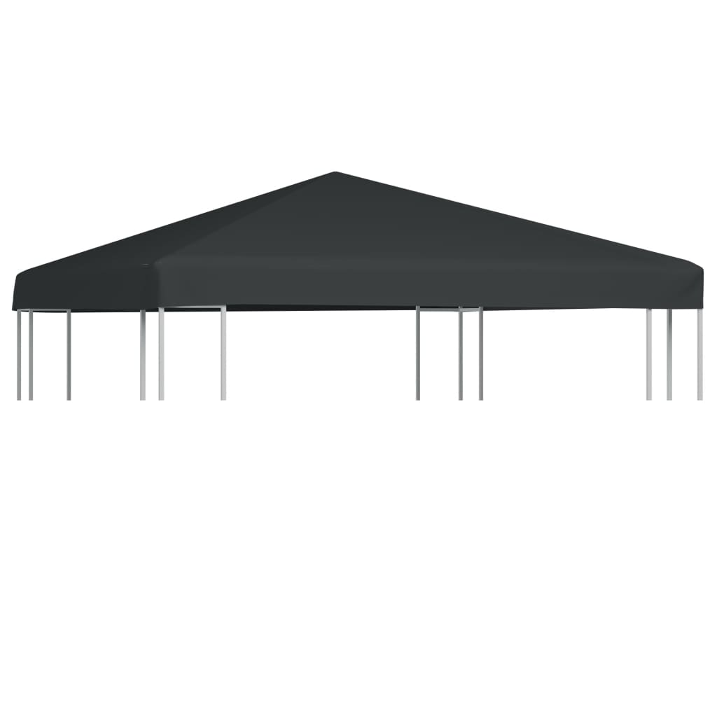 Cenador toldo 310 g/m² 3x3 m cinza