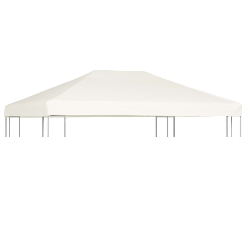 Cenador toldo 310 g/m² 4x3 m creme branco