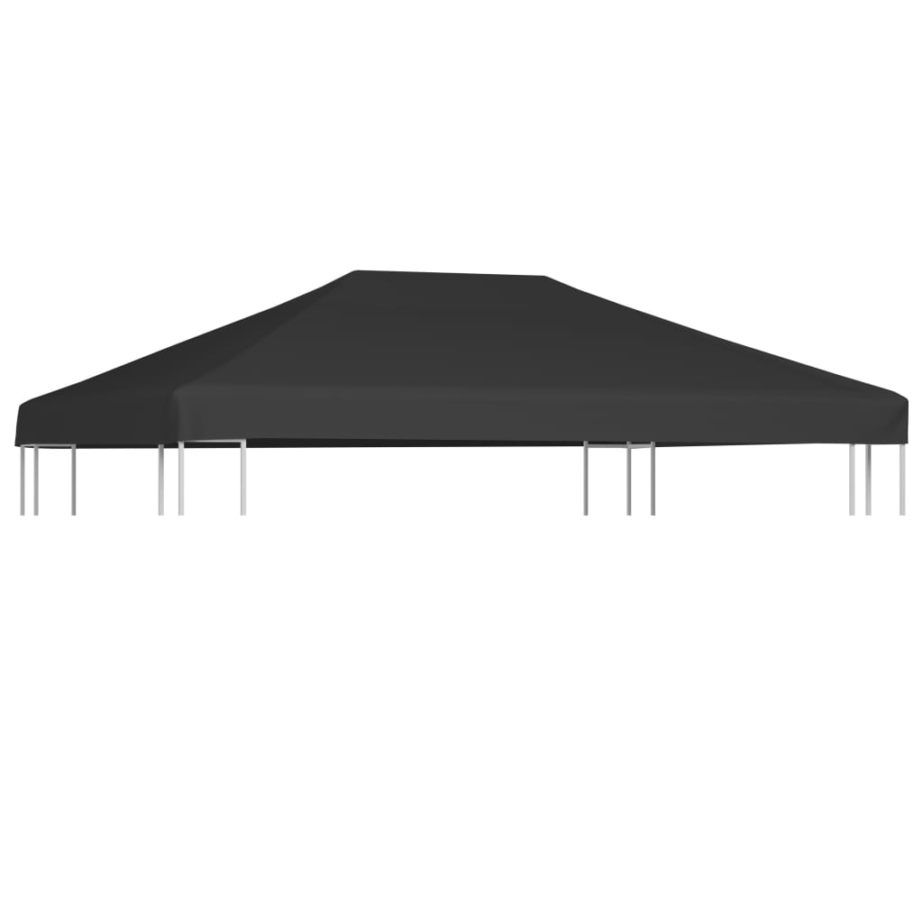 Cenador toldo 310 g/m² 4x3 m cinza