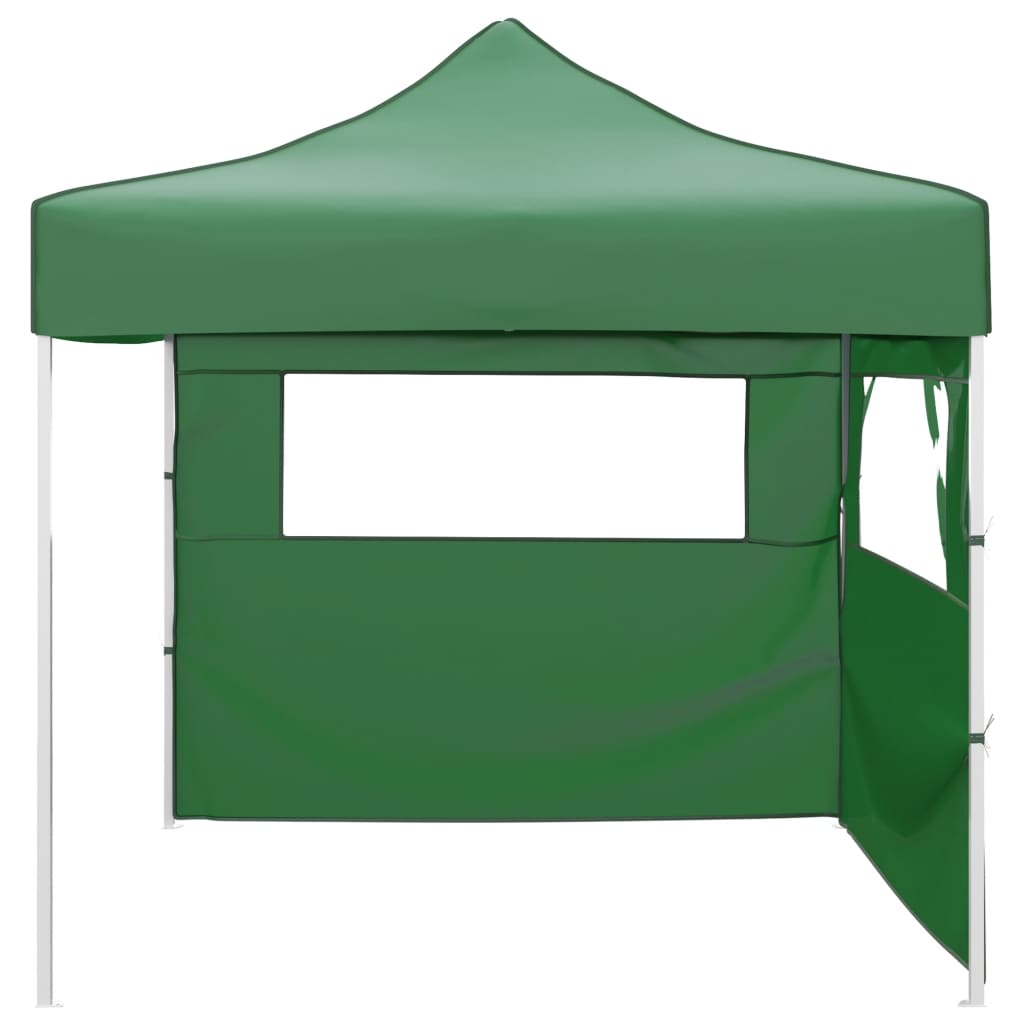 Vetonek Cenador plegable con 2 paredes verde 3x3 m