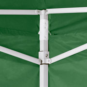 Cenador plegable con 2 paredes verde 3x3 m v6502 - Vetonek