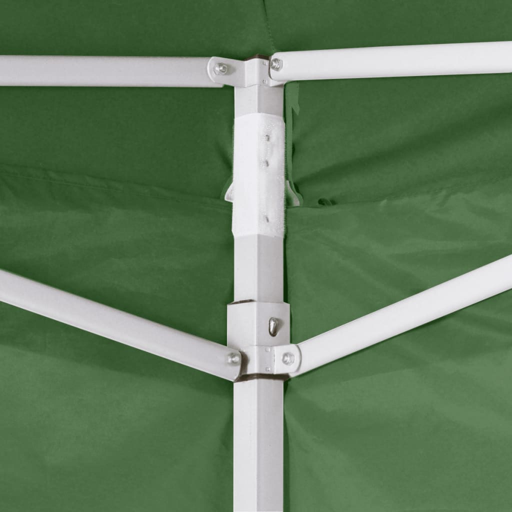 Cenador plegable con 2 paredes verde 3x3 m v6502 - Vetonek