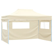 Carpa pleglable con 3 paredes crema 3x4,5 m v6601 Vetonek
