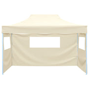 Vetonek Carpa pleglable con 3 paredes crema 3x4,5 m