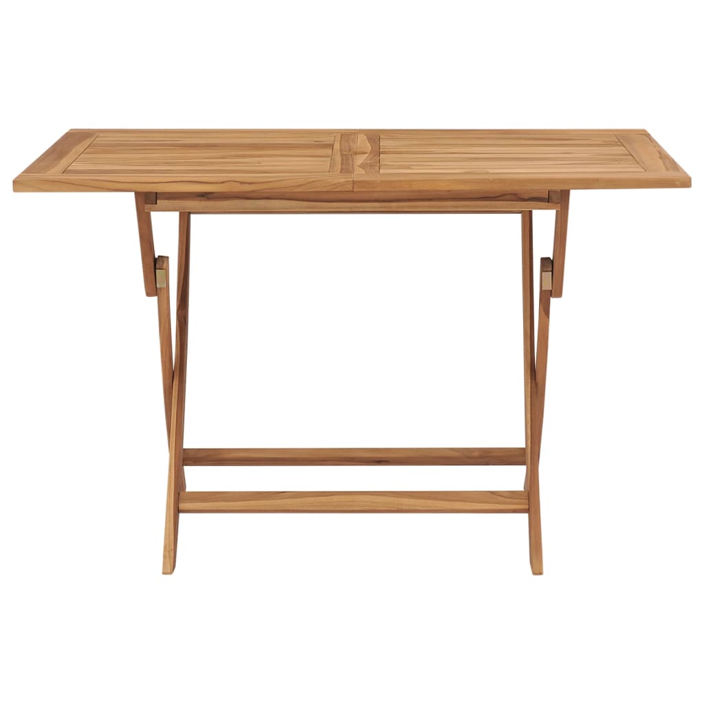 Mesa plegable de jardín madera maciza de teca 120x70x75 cm vidaXL