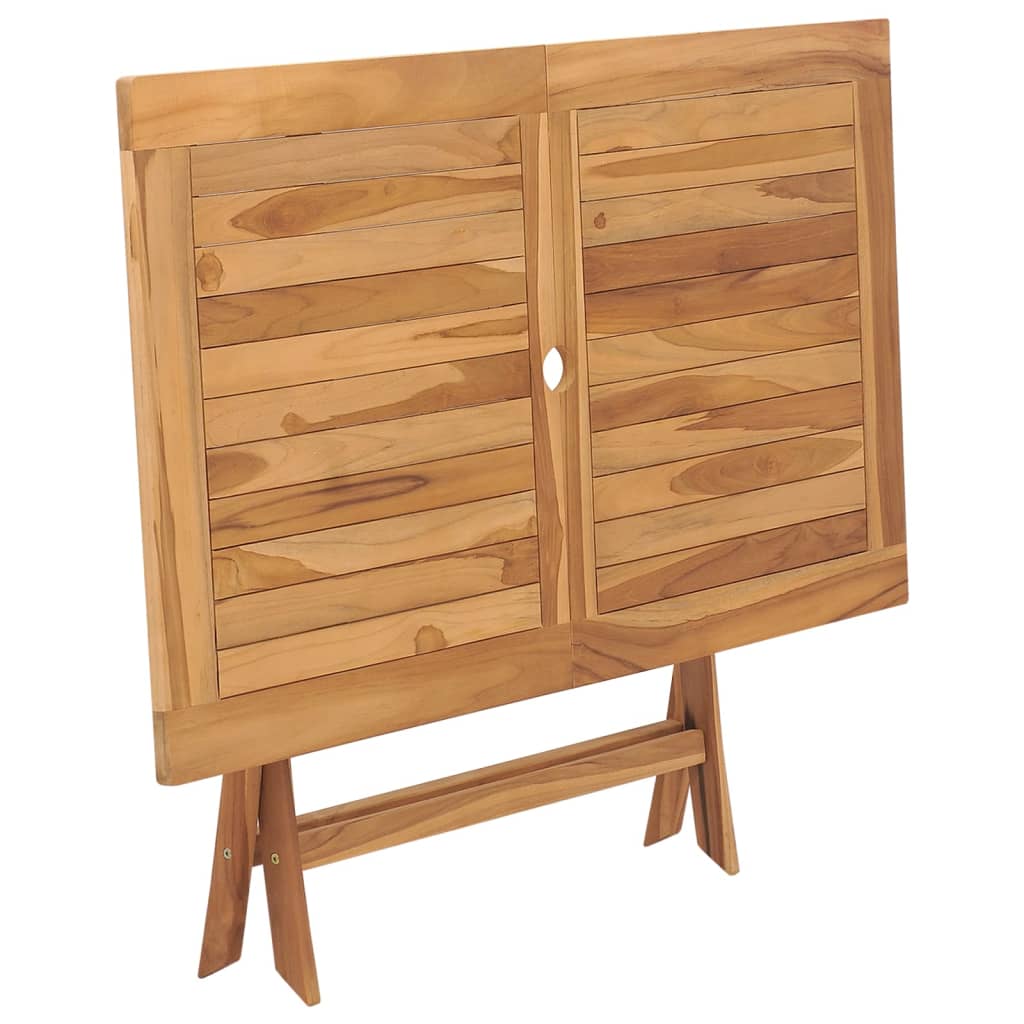 Mesa plegable de jardín madera maciza de teca 120x70x75 cm vidaXL