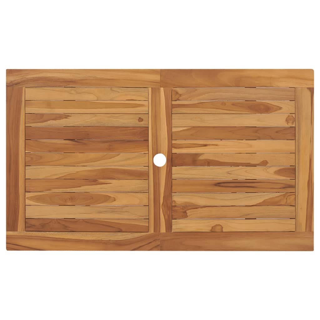 Mesa plegable de jardín madera maciza de teca 120x70x75 cm vidaXL