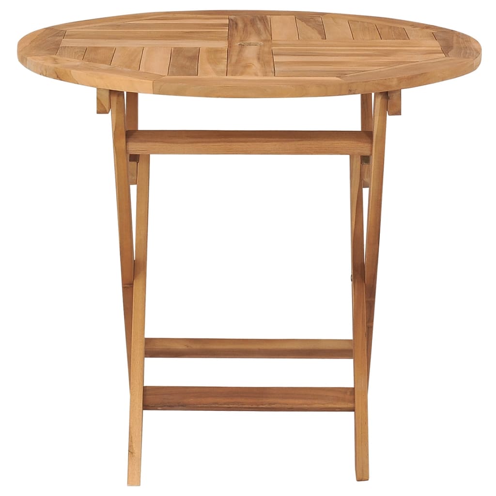 Mesa de jardín plegable madera de teca maciza 85x76 cm vidaXL