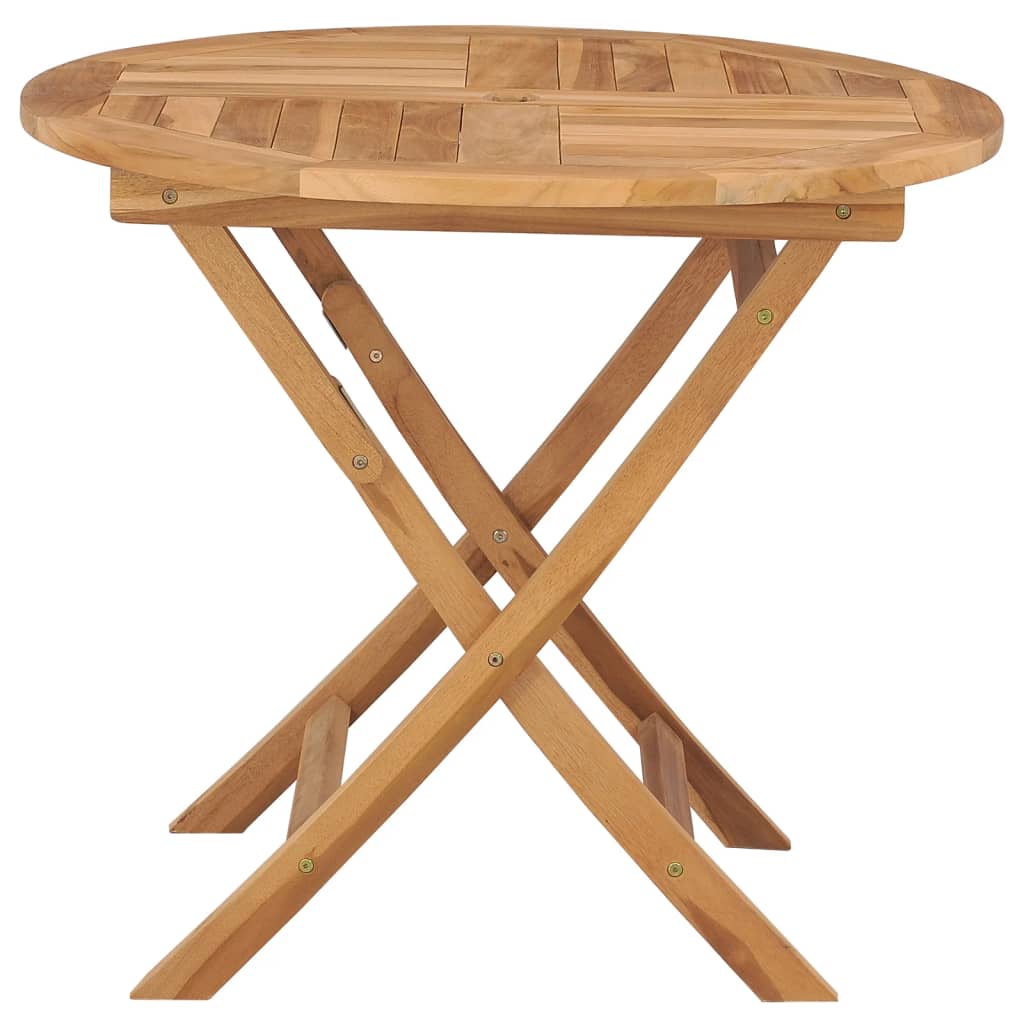 Mesa de jardín plegable madera de teca maciza 85x76 cm vidaXL