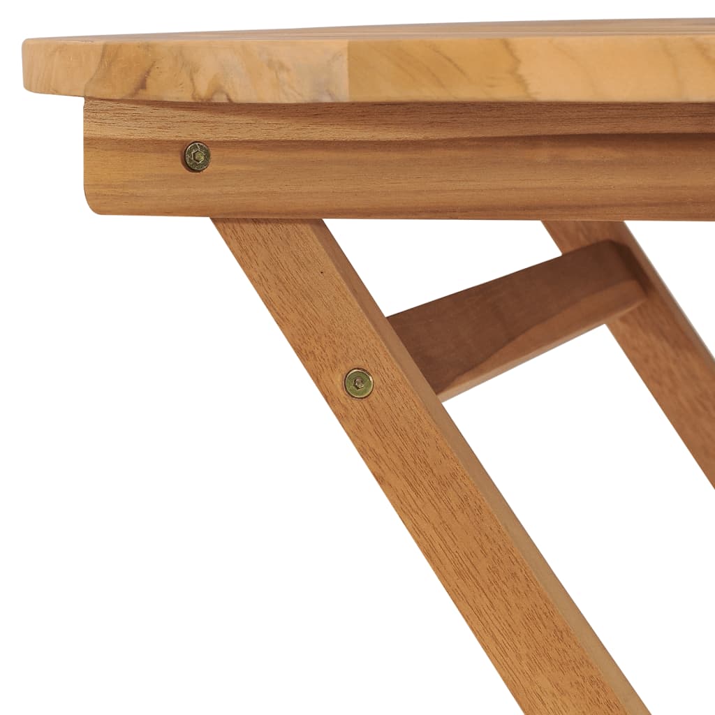 Mesa de jardín plegable madera de teca maciza 85x76 cm vidaXL