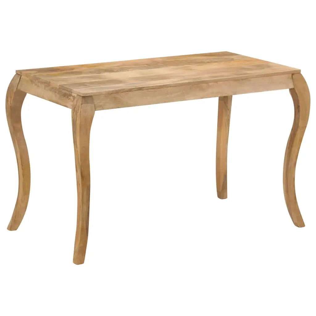 Vetonek Mesa de comedor de madera maciza de mango 118x60x76 cm