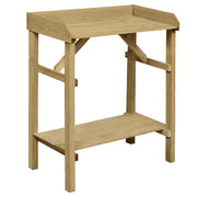 Table à jardinière en bois de pin imprégné 75x40x90 cm v0608 Vetonek