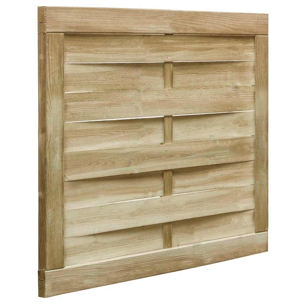 Vetonek Puerta de jardín madera de pino impregnada verde 100x75 cm