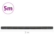Estera de control de malezas y raíces pp 2x5 m negro v3173 - Vetonek