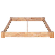 Estructura de cama sin colchón madera maciza roble 140x200 cm - Vetonek